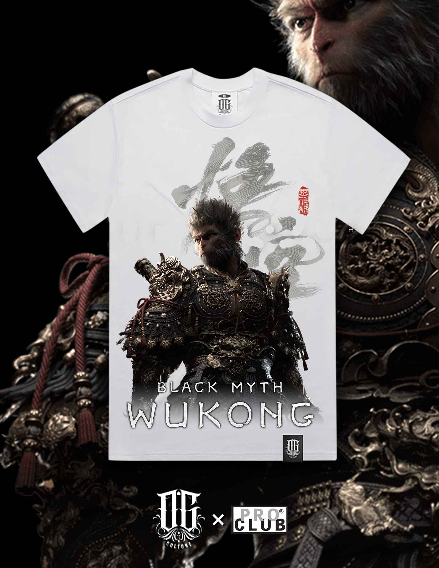 OG Culture X Pro Club Heavyweight Tee - Black Myth: Wukong