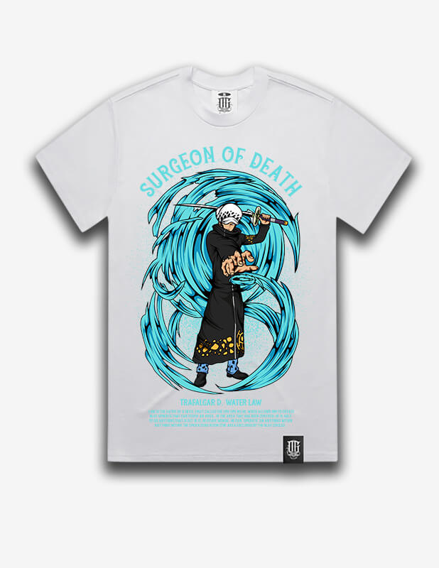 OG Culture X Pro Club Heavyweight Tee - One Piece Trafalgar Law