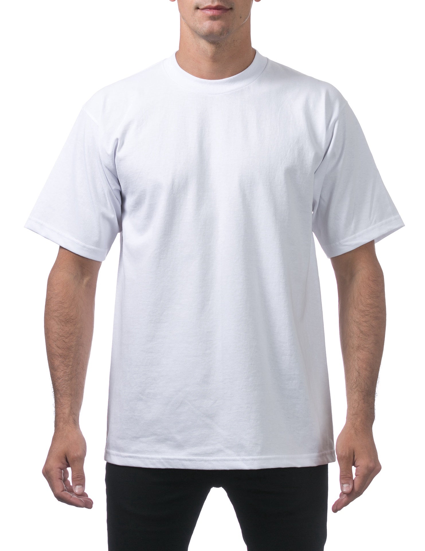 Pro Club Men's Heavyweight Short Sleeve Tee - WHITE