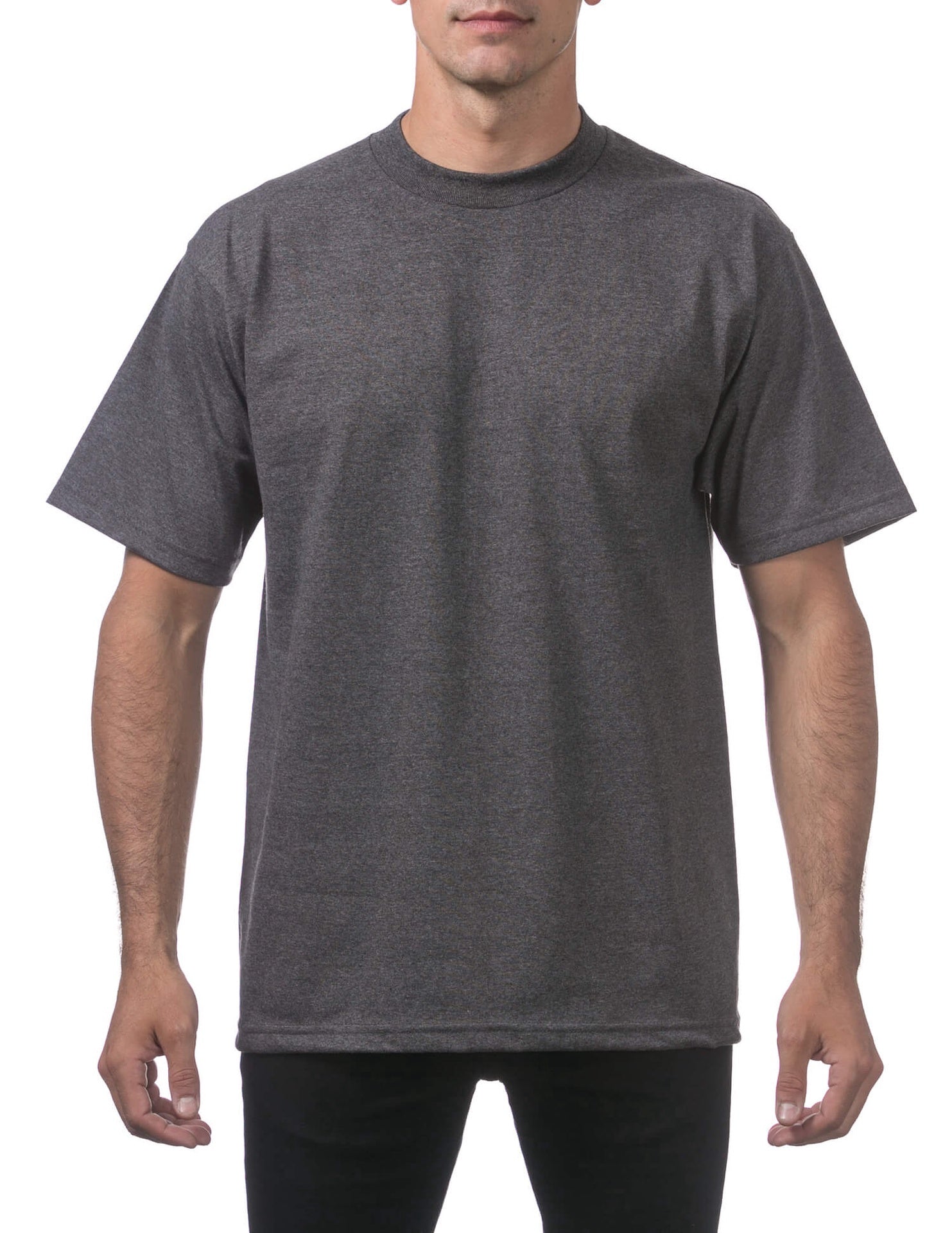Pro Club Men's Heavyweight Short Sleeve Tee - CHARCOAL