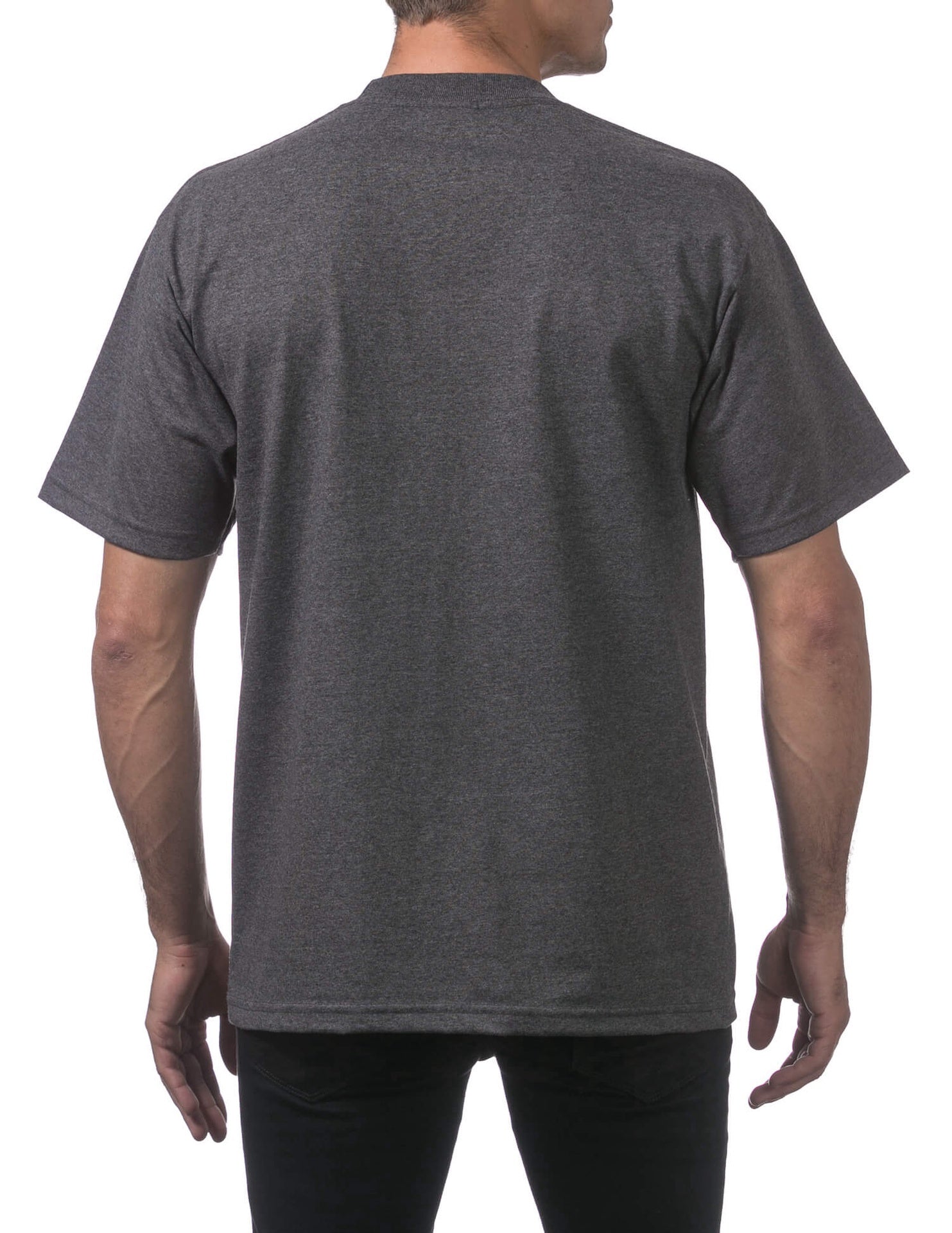 Pro Club Men's Heavyweight Short Sleeve Tee - CHARCOAL
