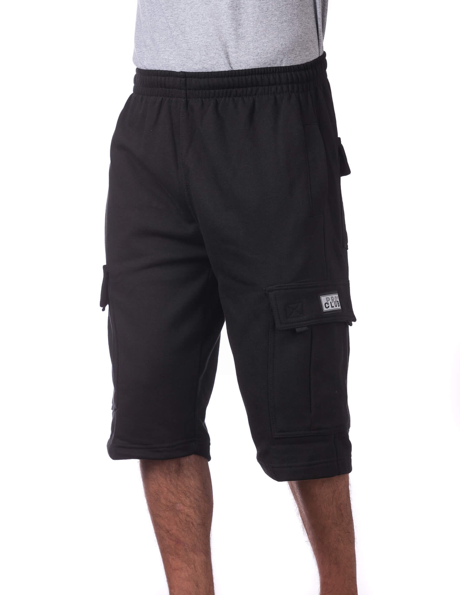 Pro Club FLEECE CARGO SHORTS - BLACK