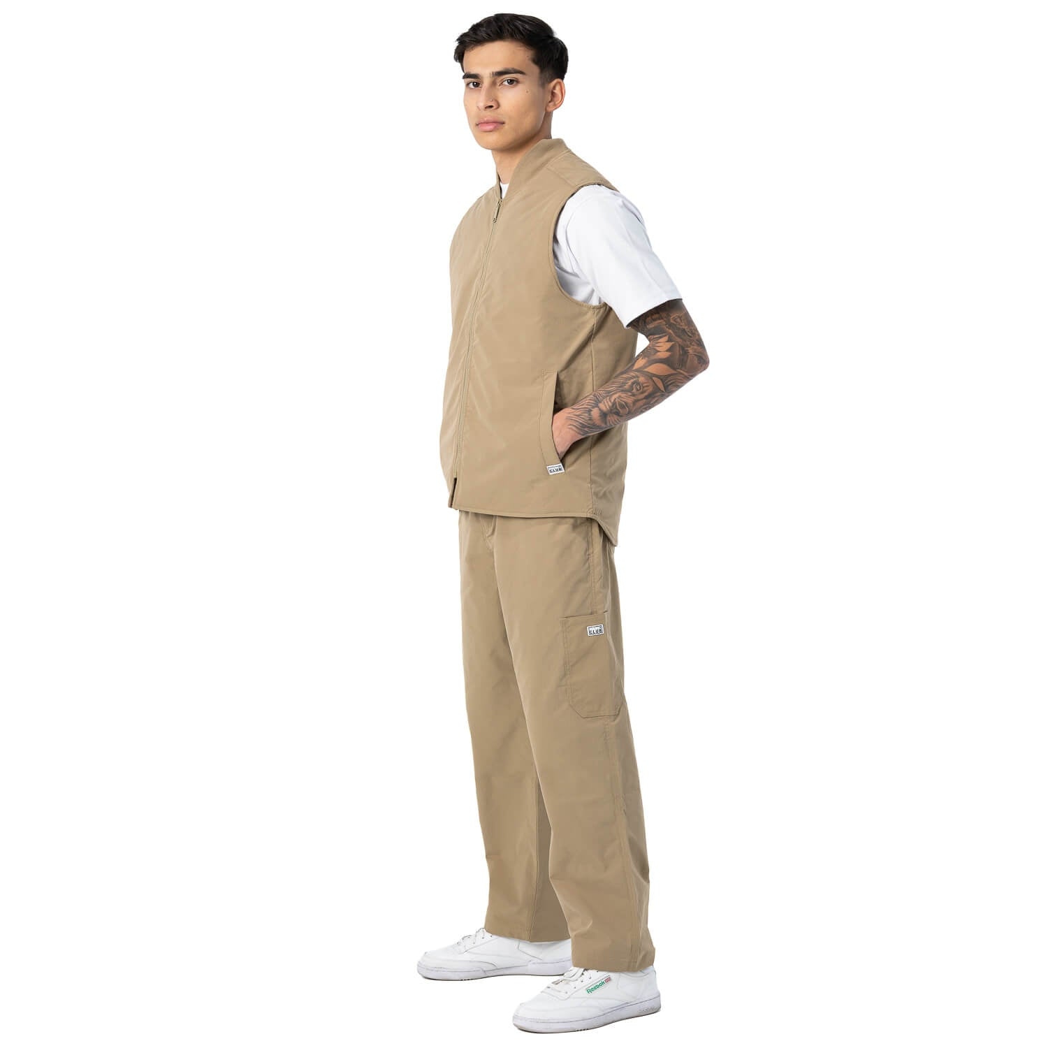 Pro Club Men's Heavyweight Work Vest - Khaki