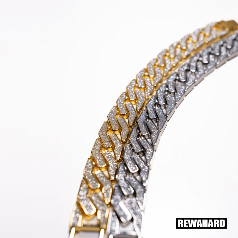 Rewahard - Men's Stainless Steel Diamond Bracelets