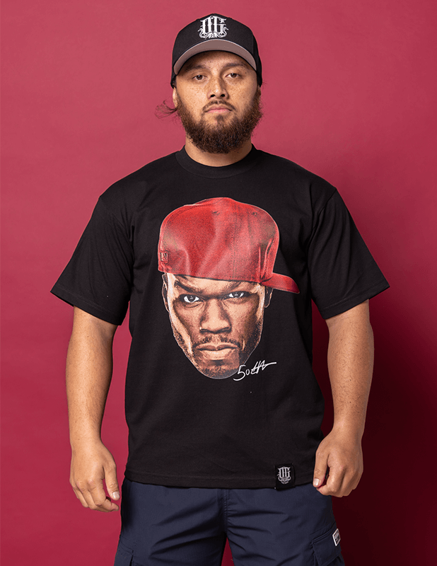 OG Culture X Pro Club Heavyweight Tee - 50 Cent Portrait