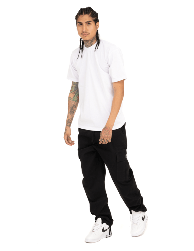 Pro Club Men's Heavyweight Stretch Twill Cargo Lounge Pant - Black