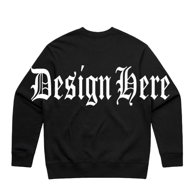 Custom Print Back Shoulder - Pro Club Heavyweight Pullover Sweater (13oz)