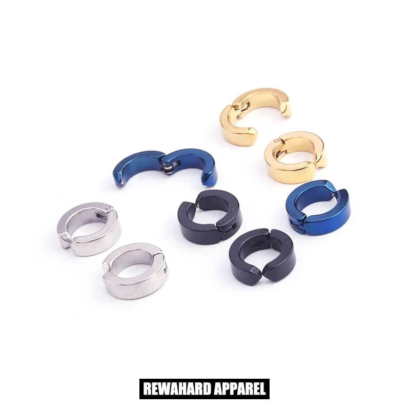 Titanium Steel Ear Clip Earrings 5 Colors
