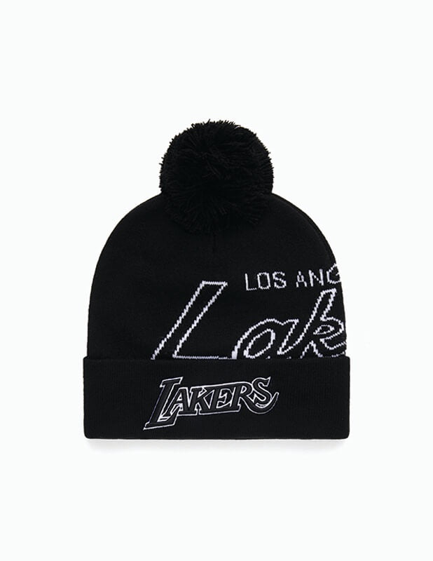 Mitchell and Ness - Lakers Team Pom Beanie