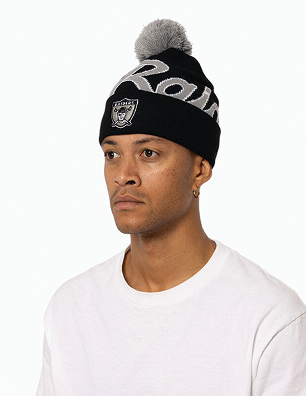 Mitchell and Ness - Raiders Team Pom Beanie