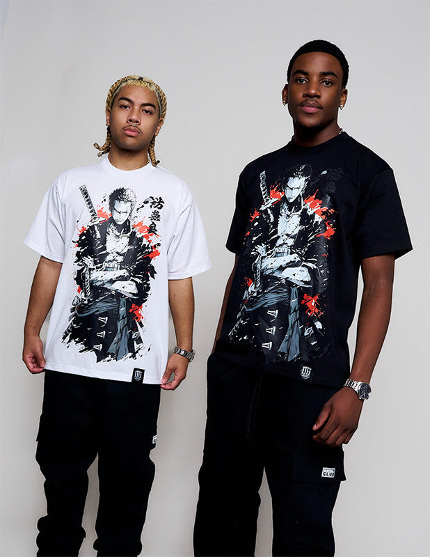 OG Culture X Pro Club Heavyweight Tee - One Piece Zoro Ink