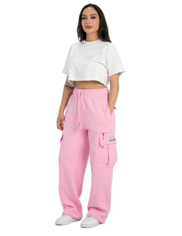 Pro Club Heavyweight Fleece Cargo Pants - Pink