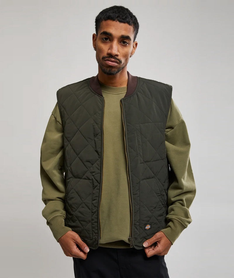 Dickies Vincent Quilted Vest - Olive