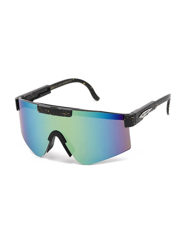 X-Loop Sunglasses - 8X3641 - Reflective Green Lens