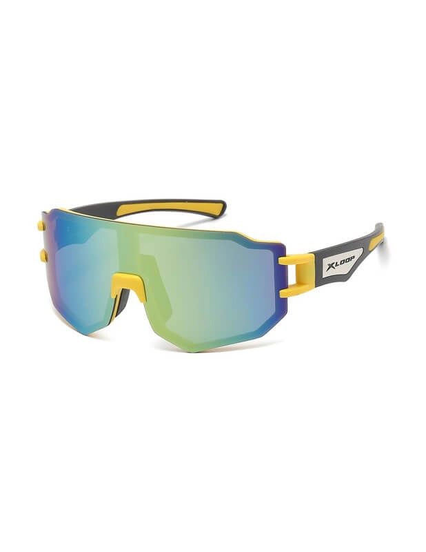 X-Loop Sunglasses - 8X3645 - Reflective Lens Gold