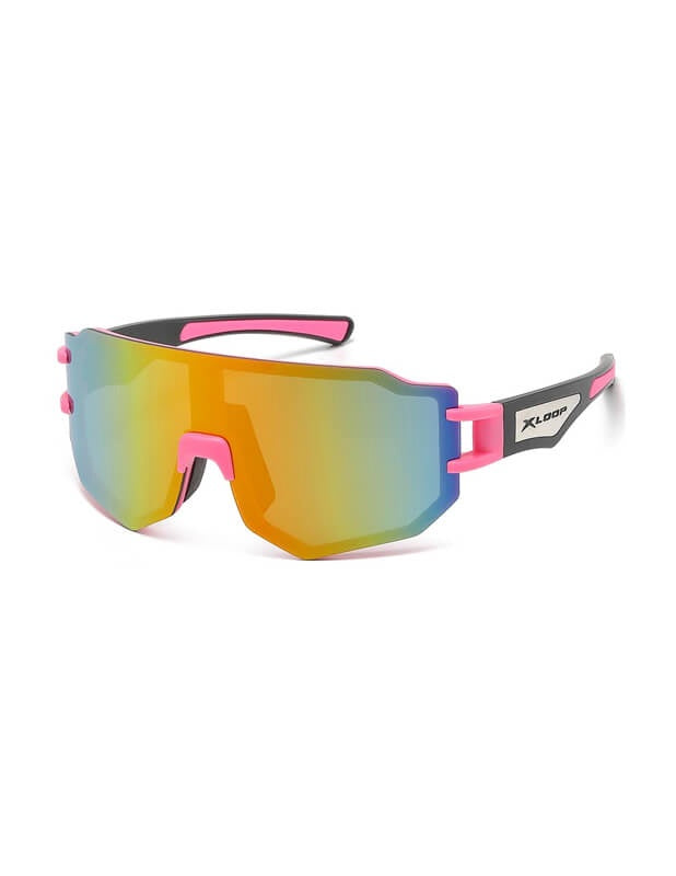 X-Loop Sunglasses - 8X3645 - Reflective Lens Pink