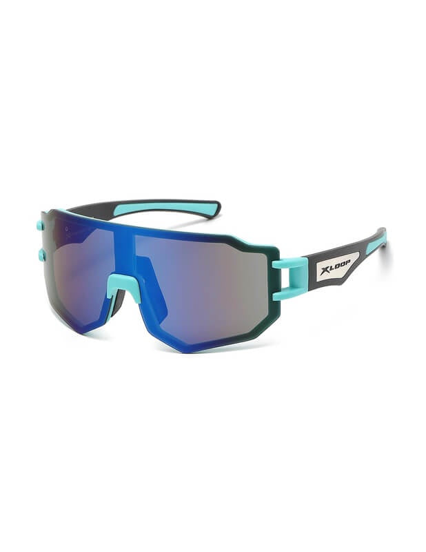 X-Loop Sunglasses - 8X3645 - Reflective Lens Cyan