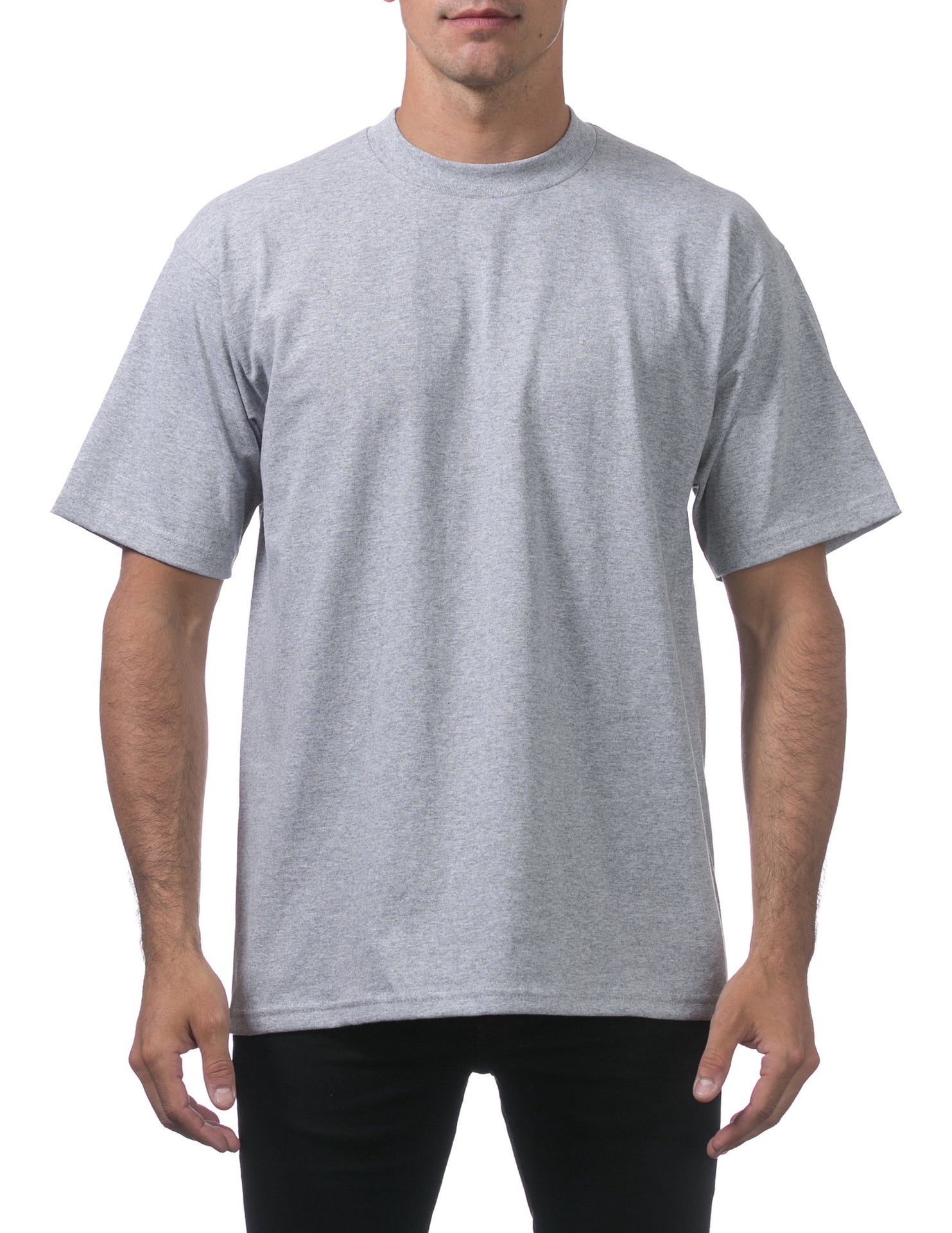 Pro Club Men's Heavyweight Short Sleeve Tee - GRAY