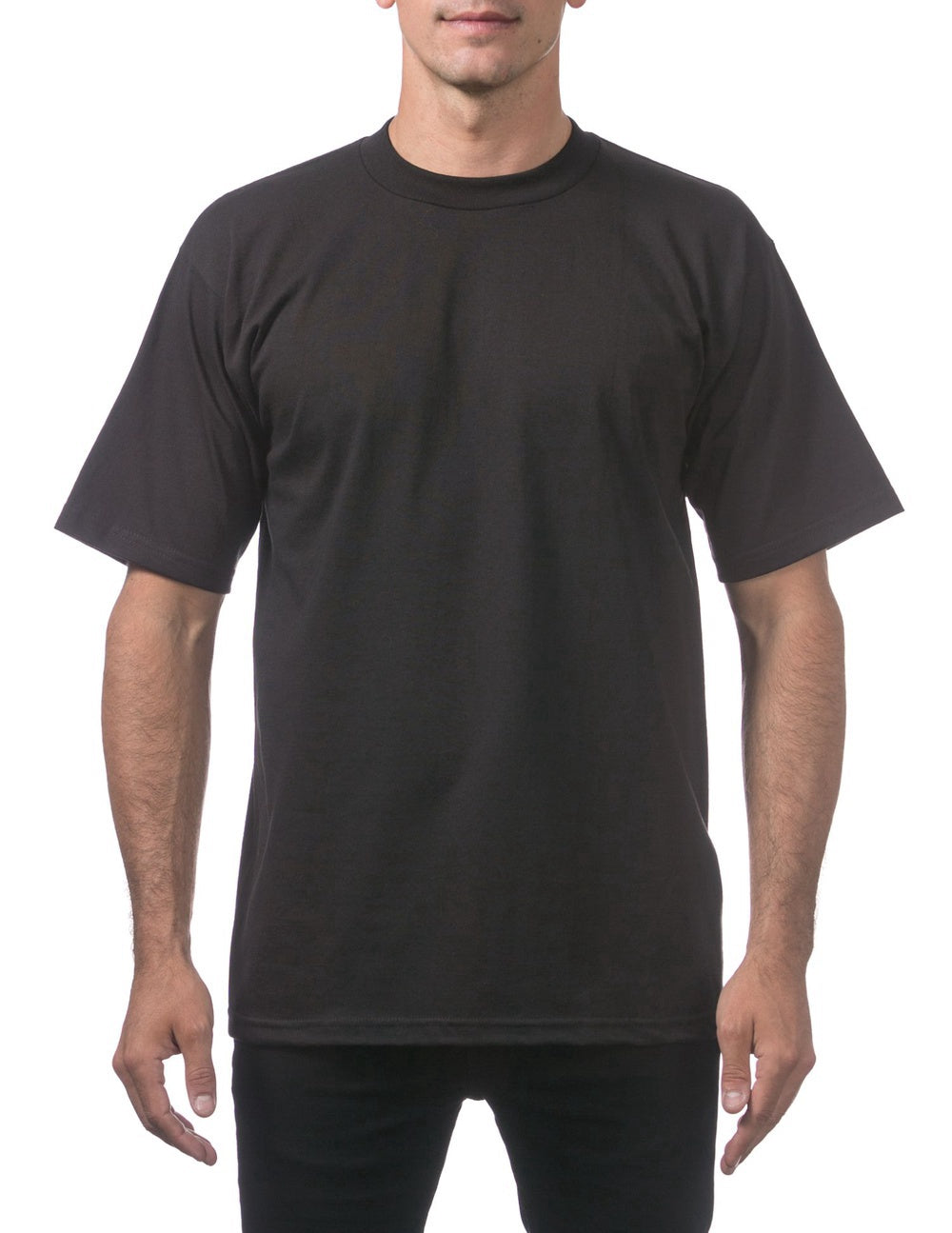 Pro Club Men's Heavyweight Short Sleeve Tee - BLACK