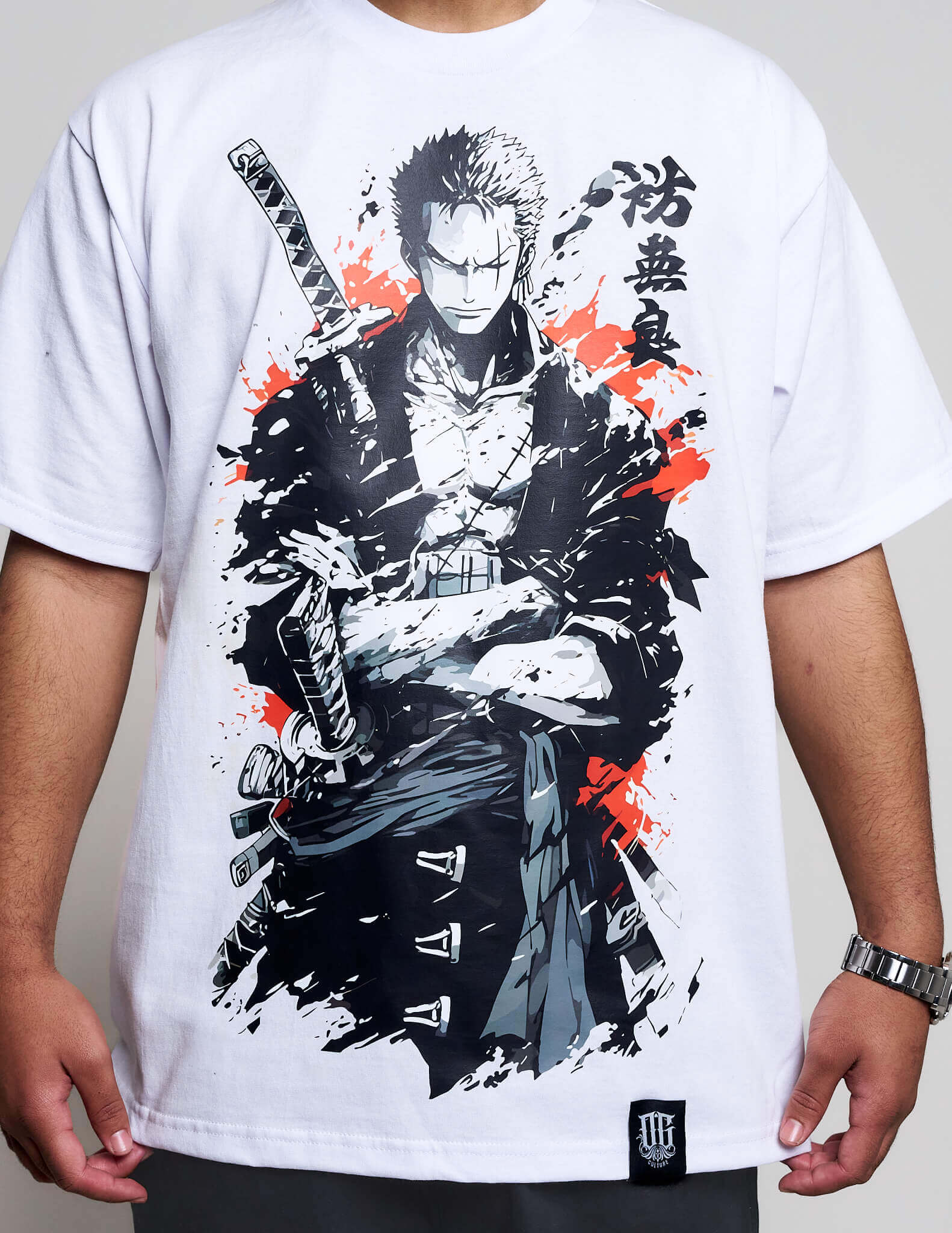 OG Culture X Pro Club Heavyweight Tee - One Piece Zoro Ink