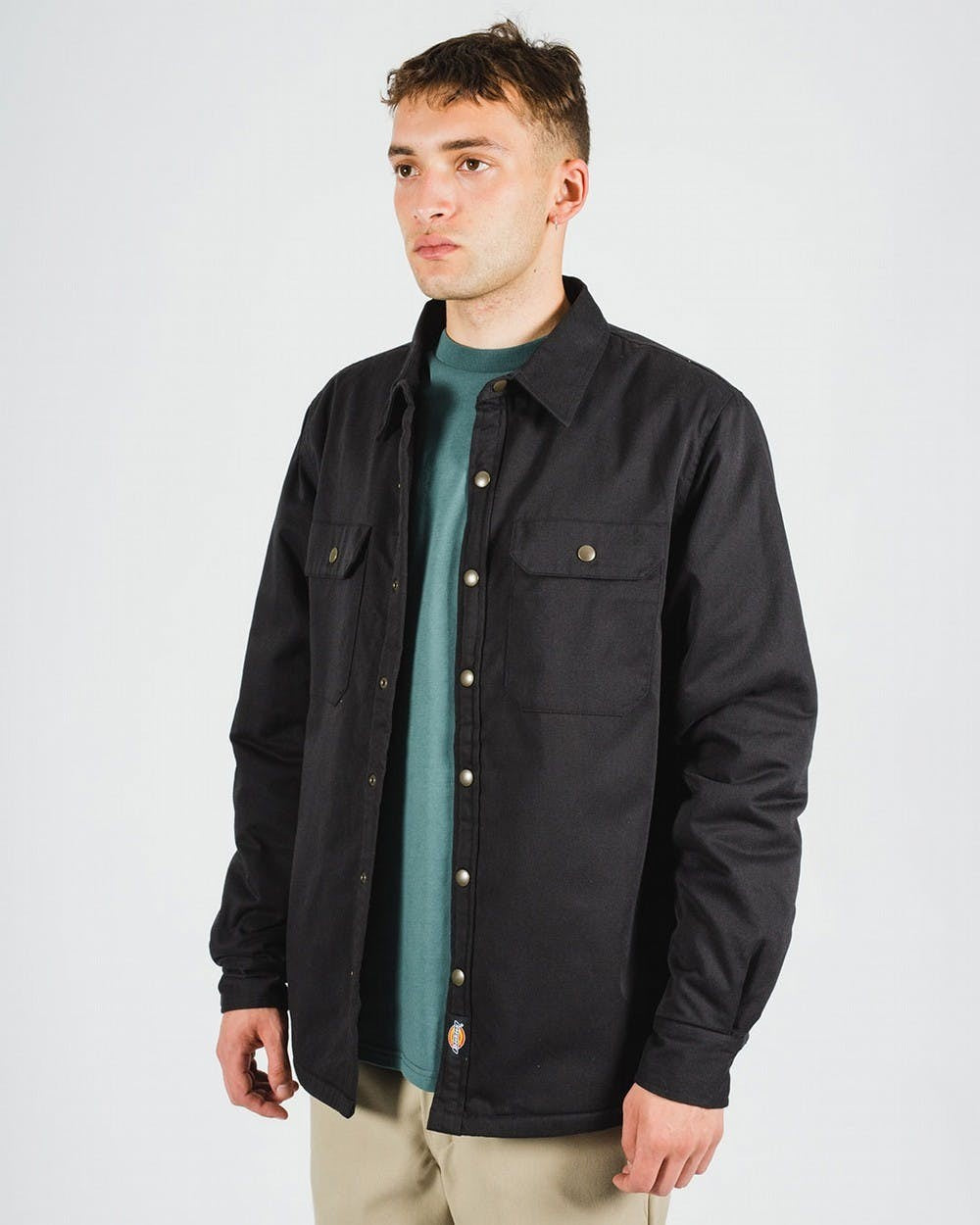 DICKIES  Pawnee Lined Shirt Jacket - Black