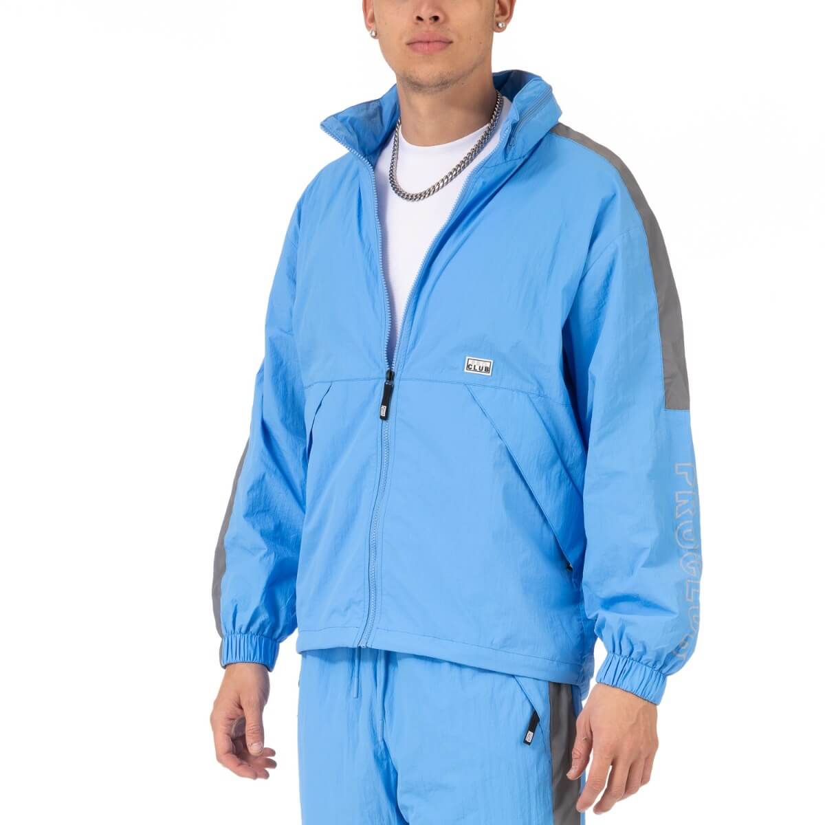 Pro Club Full Court Windbreaker Jacket - Sky blue