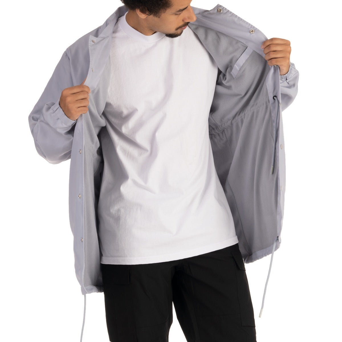 Pro Club Extended Coach Jacket - Silver