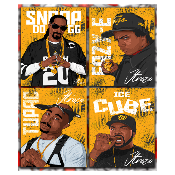 Pro Club Hip-Hop Digital printed Tee