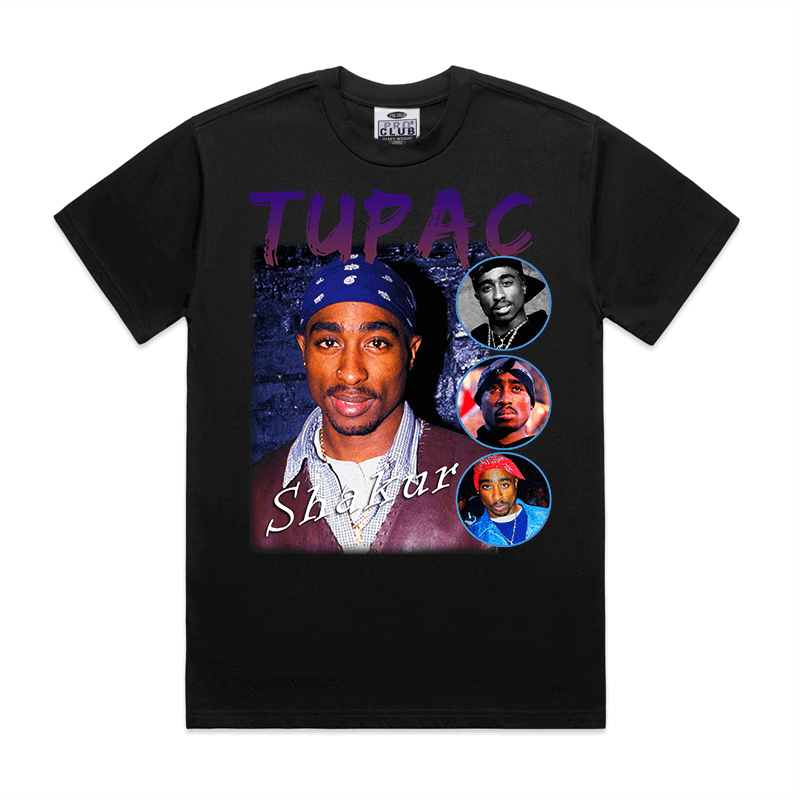 Pro Club 2pac Shakur Digital printed Tee