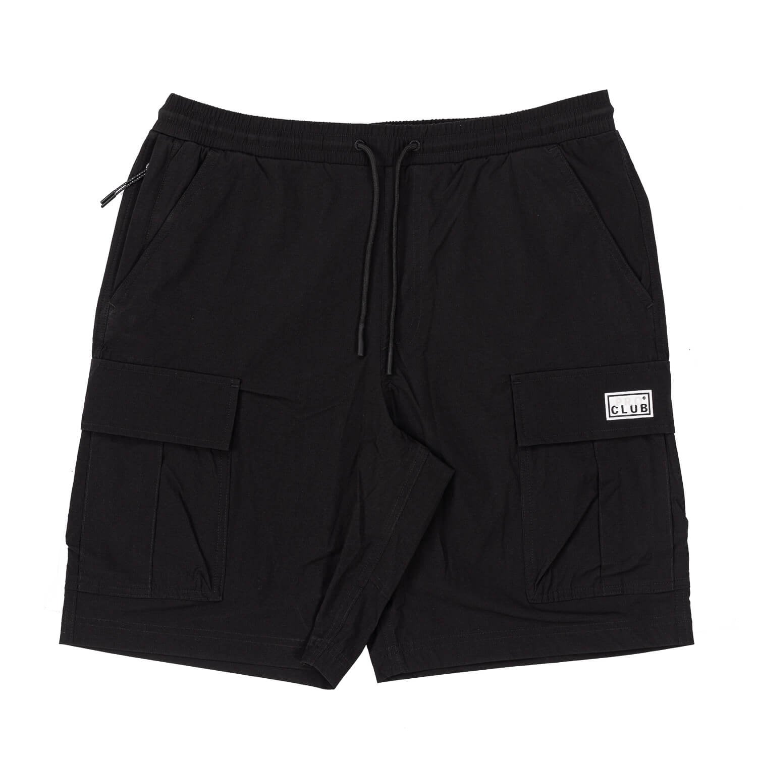 Pro Club Men's Comfort Stretch Nylon Cargo Short - 9 1/2 inch inseam - Black