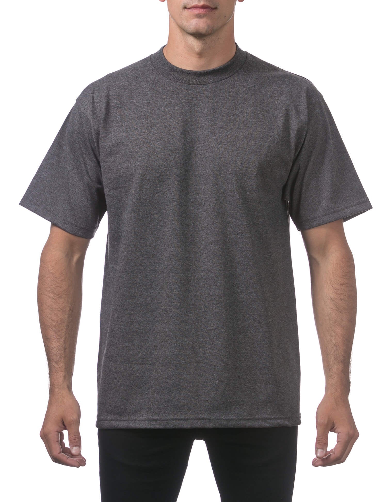 Pro Club Men's Heavyweight Short Sleeve Tee - CHARCOAL
