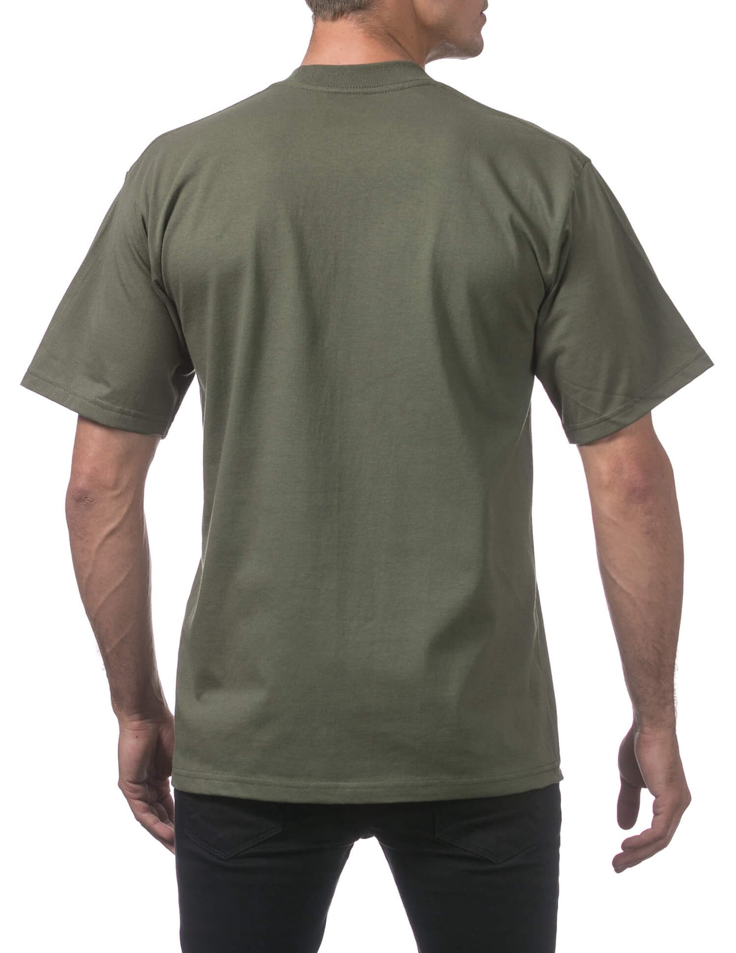 Pro Club Men's Heavyweight Short Sleeve Tee - OLIVE