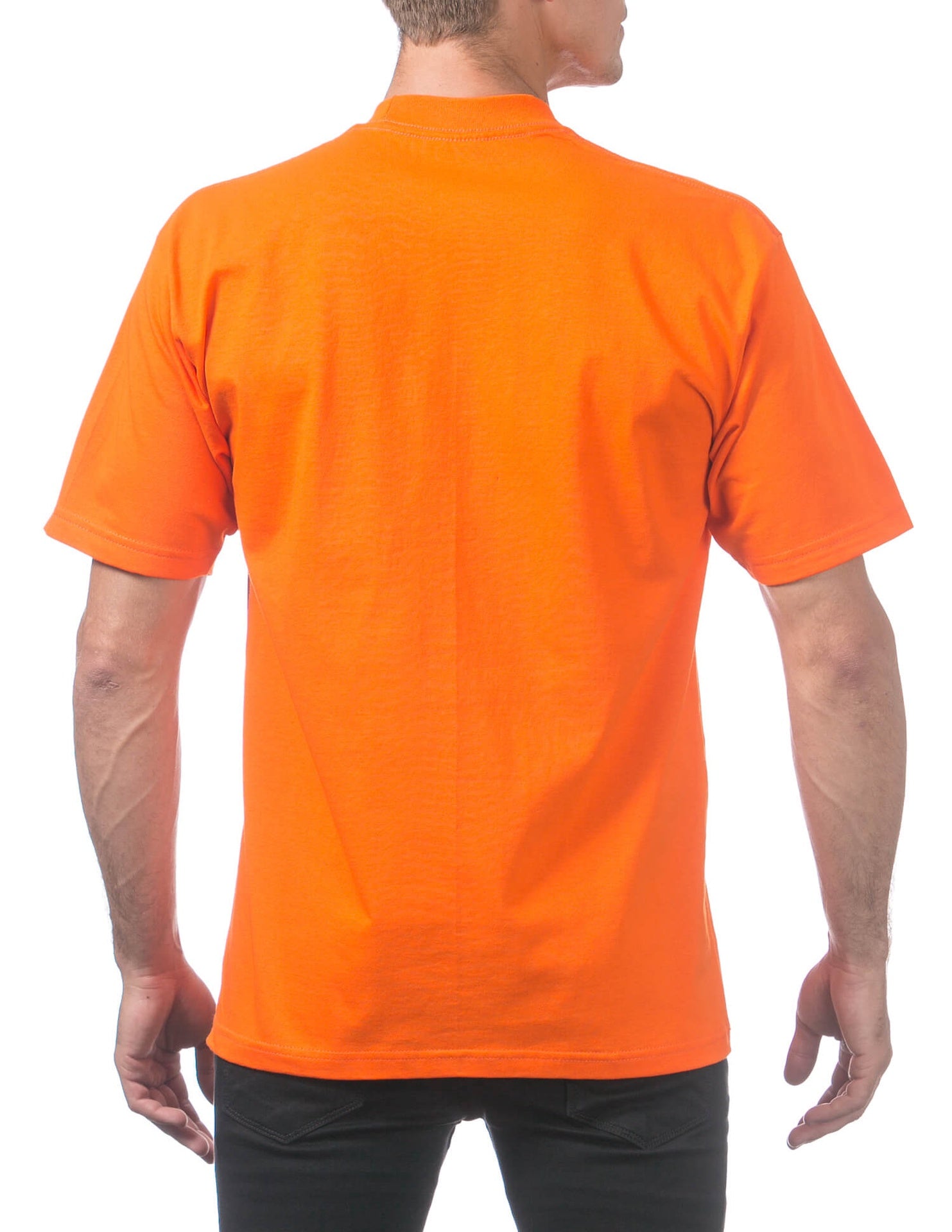 Pro Club Men's Heavyweight Short Sleeve Tee - ORANGE TAN