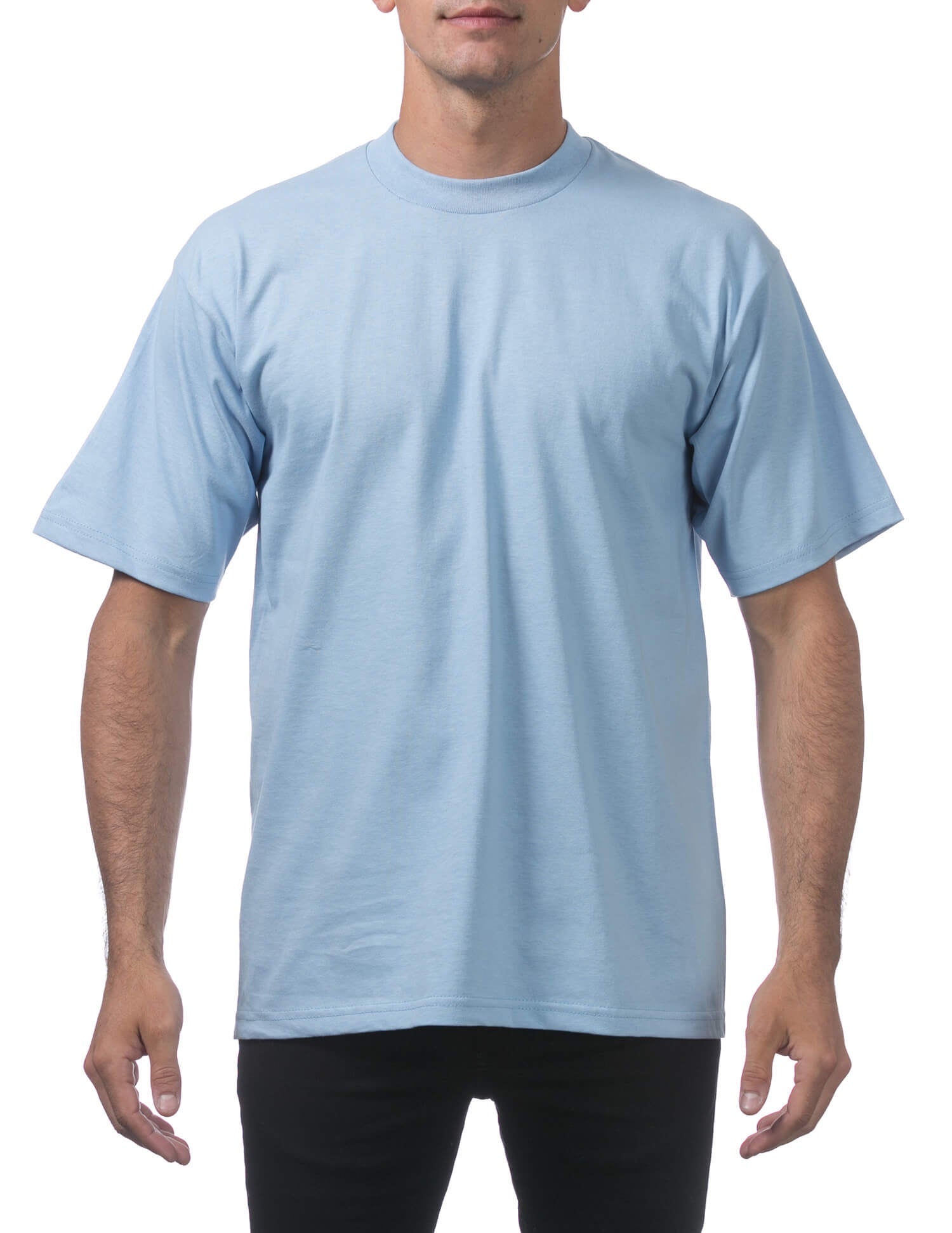 Pro Club Men's Heavyweight Short Sleeve Tee - SKY BLUE