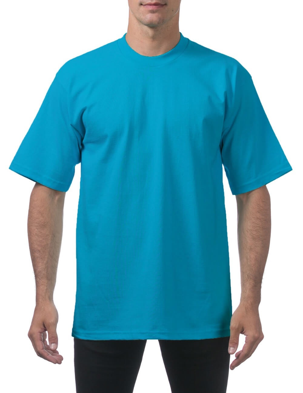 Pro Club Men's Heavyweight Short Sleeve Tee - Turquoise