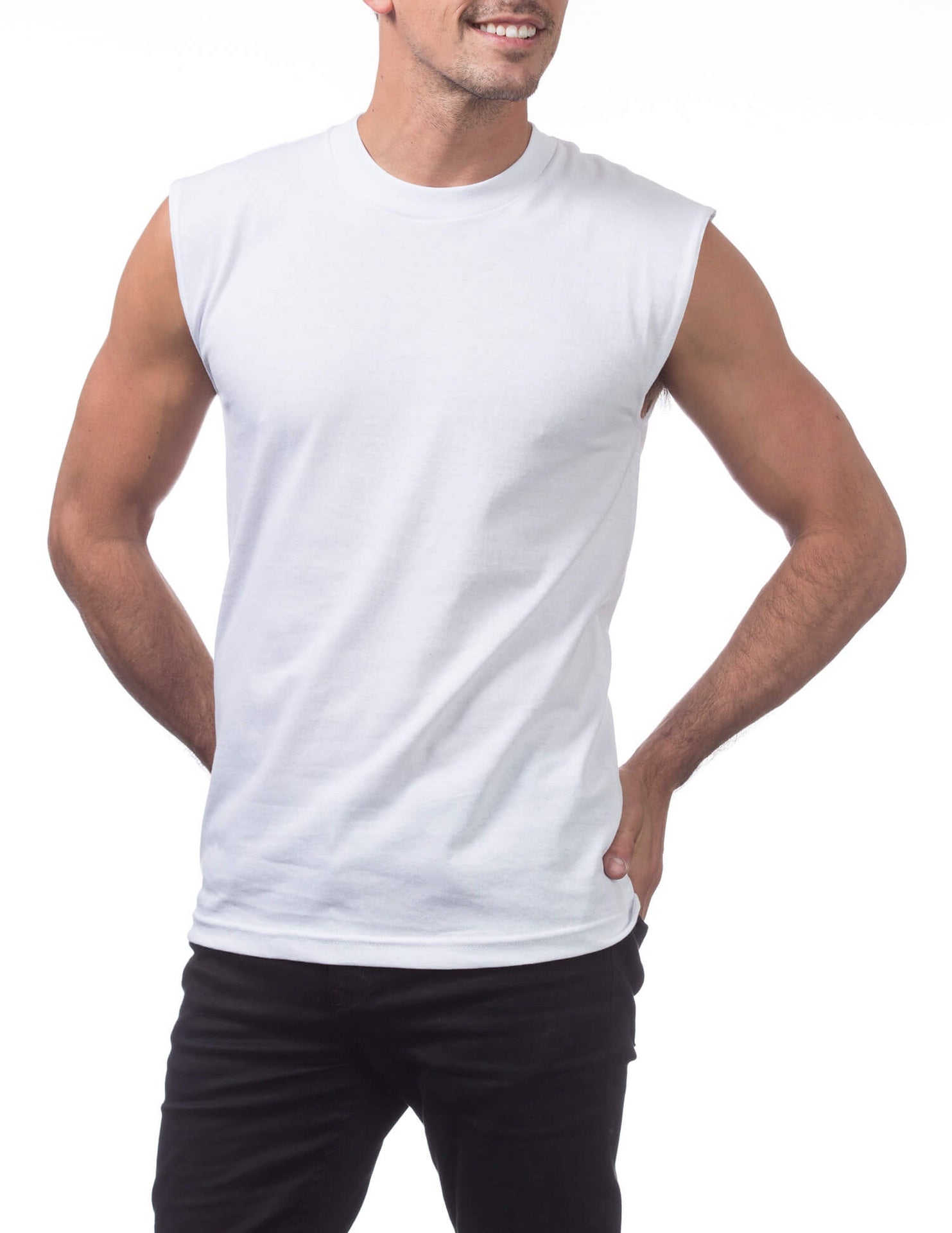 Pro Club Comfort Muscle Tee - WHITE