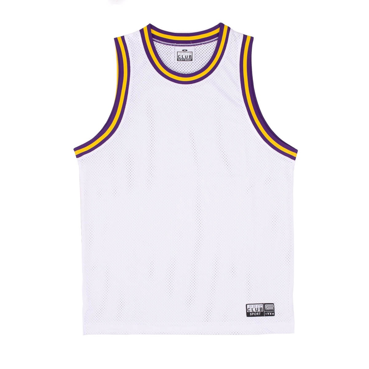 Pro Club Classic Basketball Jersey - White/Purple