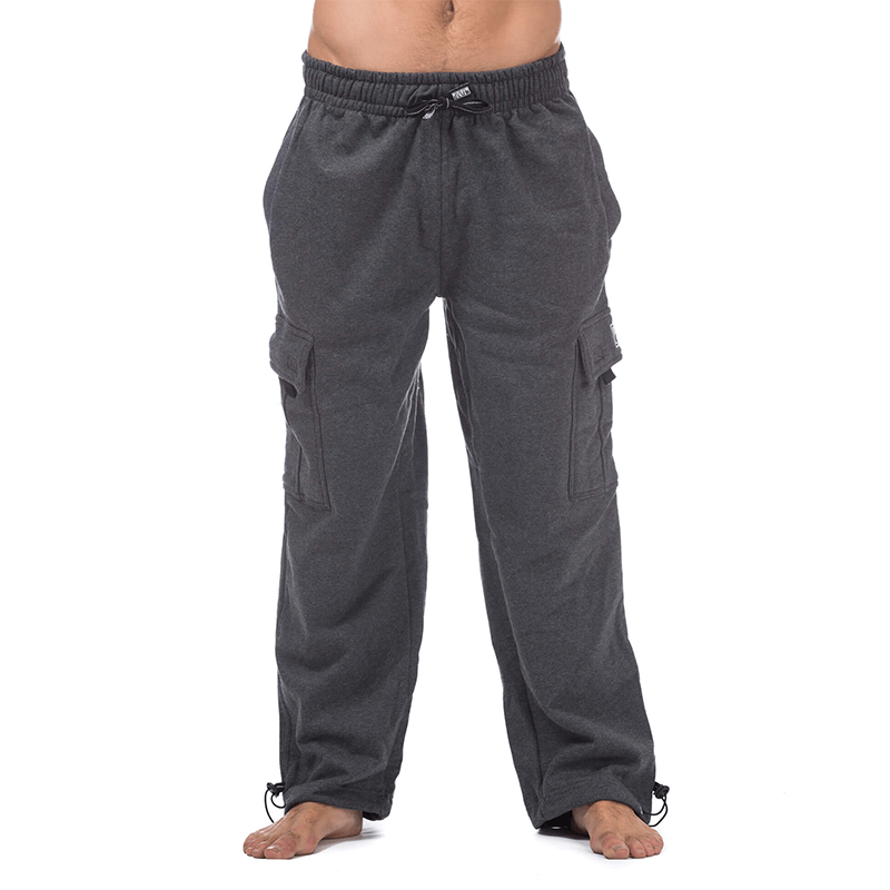 Pro Club Heavyweight Fleece Cargo Pants - CHARCOAL