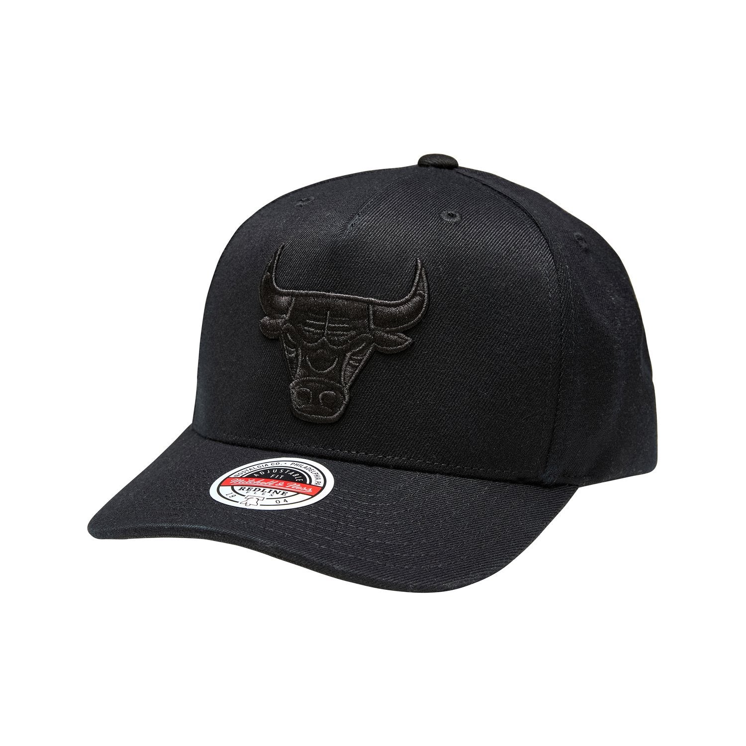 CHICAGO BULLS BLACK TEAM LOGO 5 PANEL CLASSIC SNAPBACK