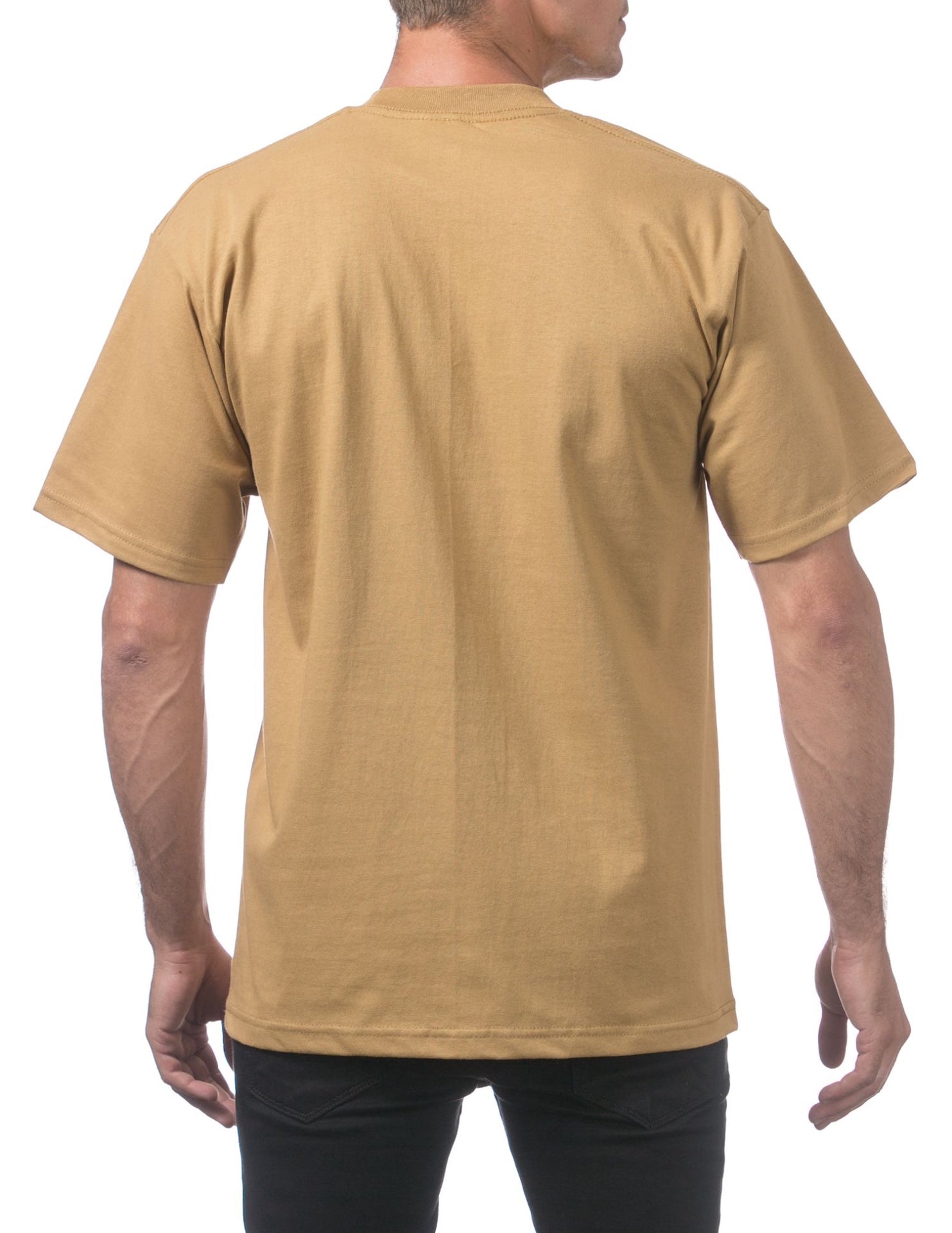 Pro Club Men's Heavyweight Short Sleeve Tee - MUSTARD