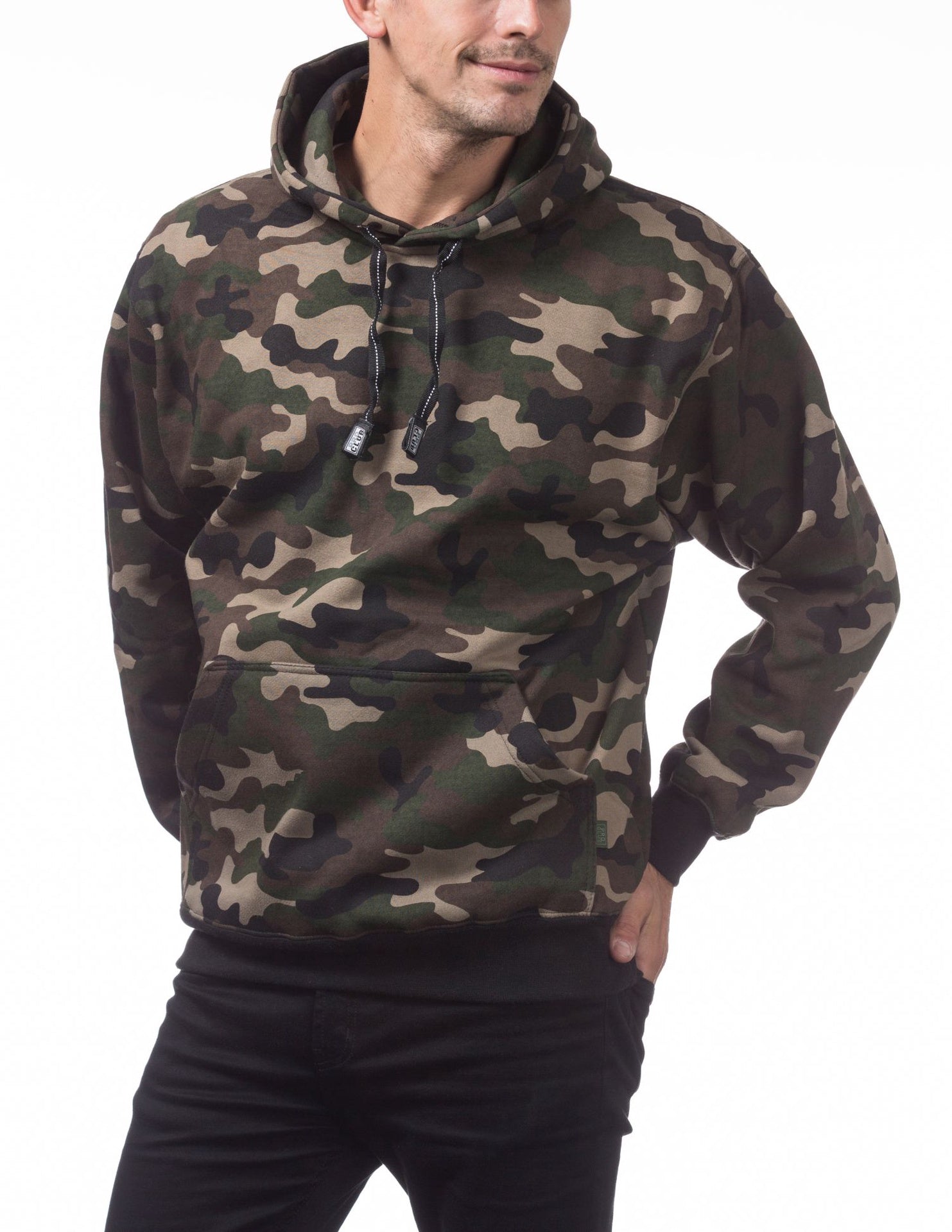 Pro Club Heavyweight Pullover Hoodie (13oz) - GREEN CAMO