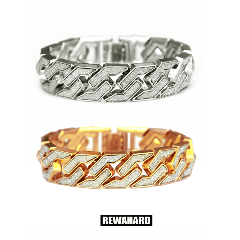 Rewahard - Men's Stainless Steel Diamond Bracelets