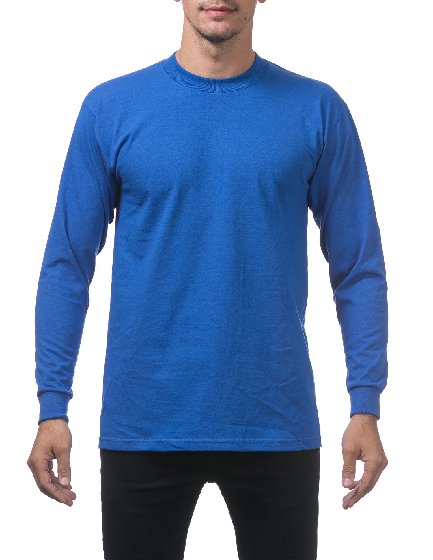 Pro Club Heavyweight Cotton Long Sleeve Crew Neck - ROYAL