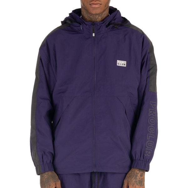 Pro Club Full Court Windbreaker Jacket - Purple