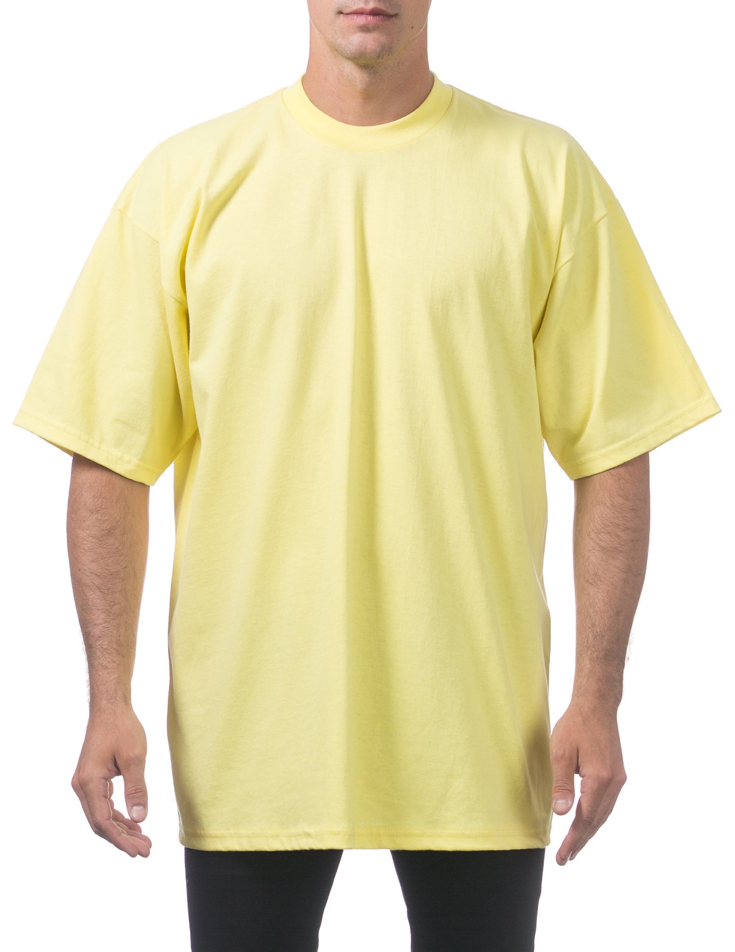Pro Club Men's Heavyweight Short Sleeve Tee - YELLOW