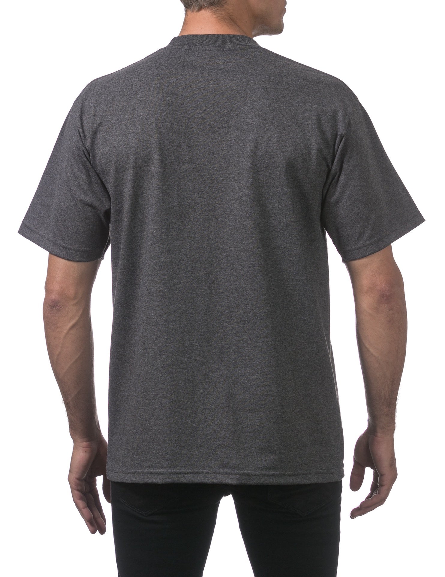 Pro Club Men's Heavyweight Short Sleeve Tee - CHARCOAL