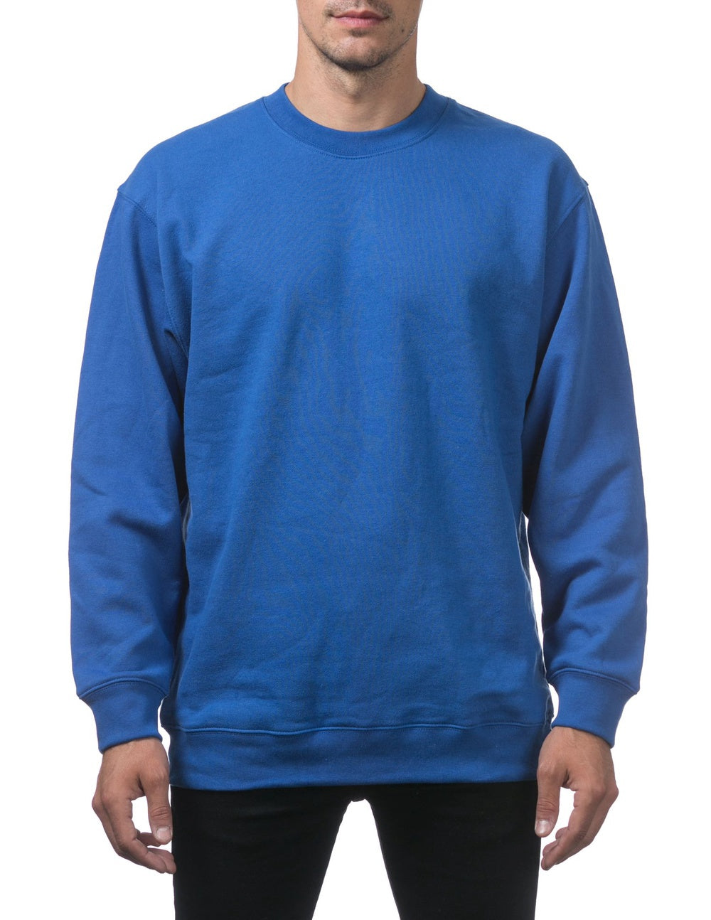 Pro Club Heavyweight Crew Neck Fleece Pullover Sweater (13oz) - ROYAL