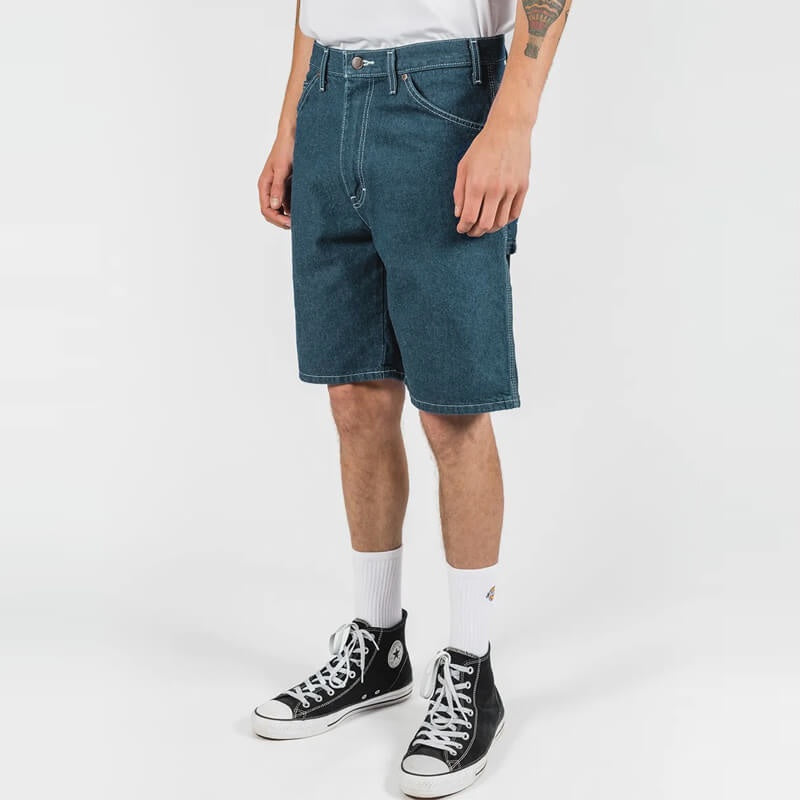 Dickies - DX200 11 Inch 6-pocket Regular Fit Denim Short - Stonewashed Indigo Blue