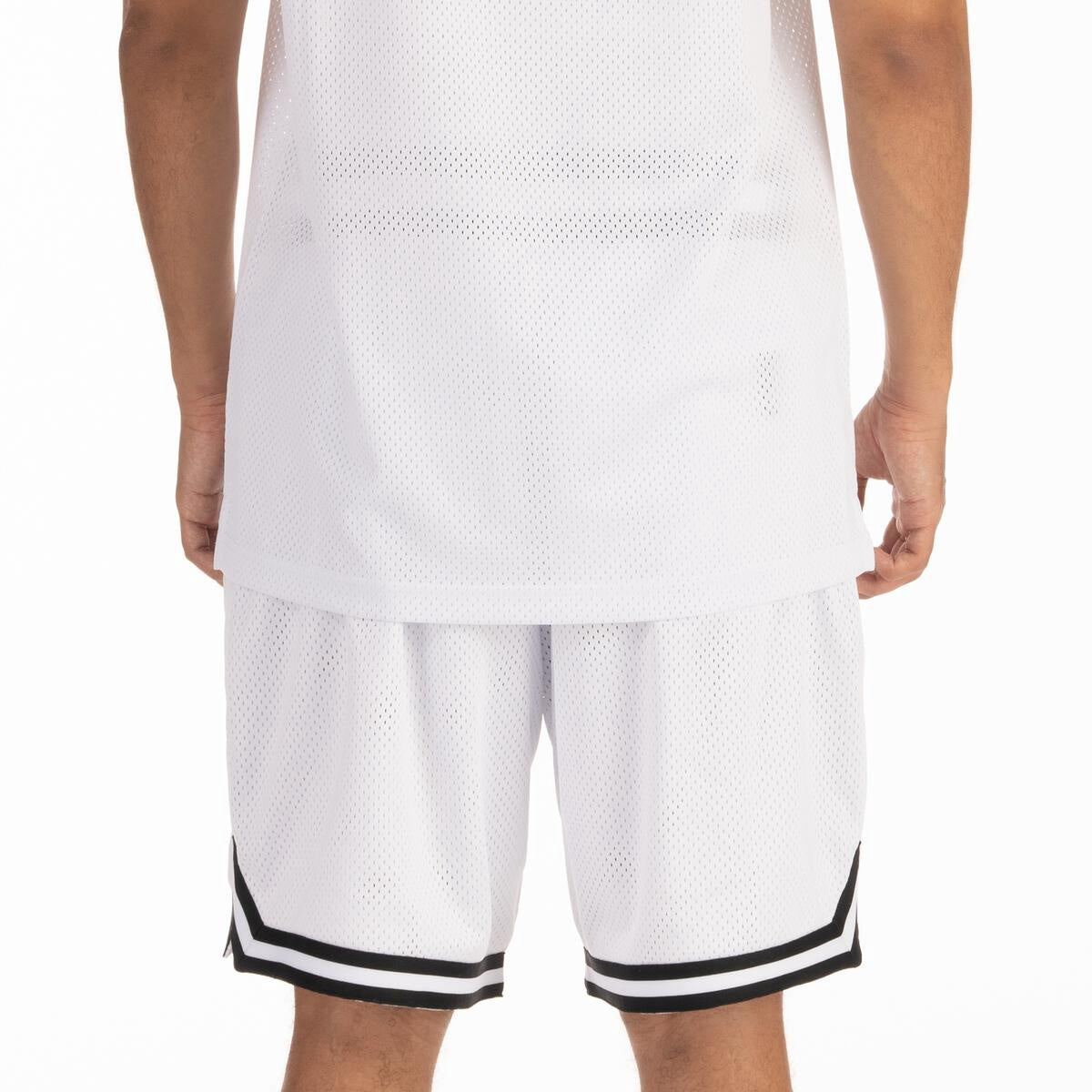 Pro Club Classic Basketball Shorts - White/Black