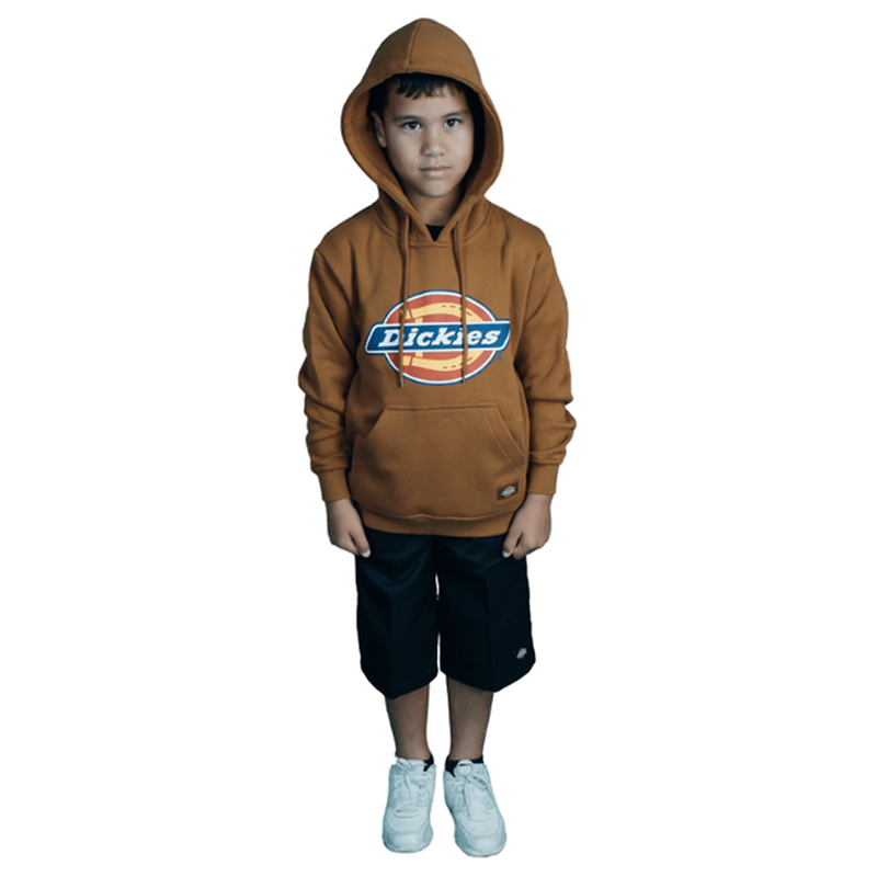 DICKIES – Youth H.S Classic Pop Over Hoodie - Brown Duck